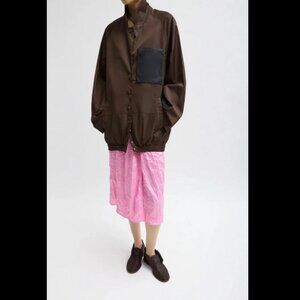 Tibi Eco Nylon Bomber Blazer